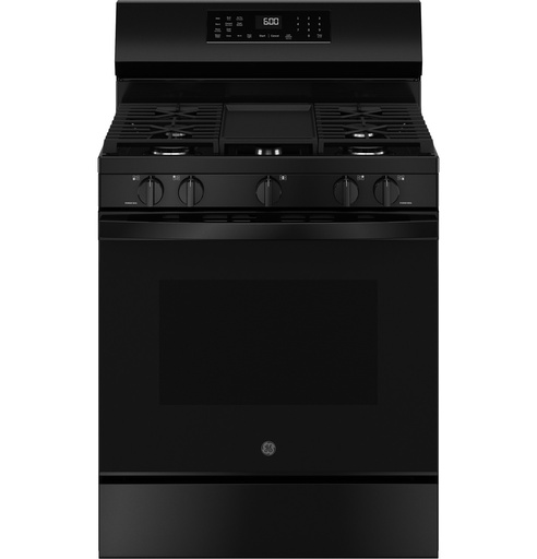 GE GGF600AV 30 inch Freestanding Smart Gas Convection Range with 5 Burners, 5.3 cu. ft. Capacity, No Preheat Air Fry and EasyWash Oven Tray