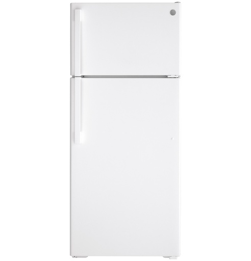 GE GIE18DTNR 28 inch Top Freezer Refrigerator with 17.5 Cu. Ft. Capacity, Energy Star, LED lighting, Adjustable Wire freezer Shelf, Clear Crisper Drawers  