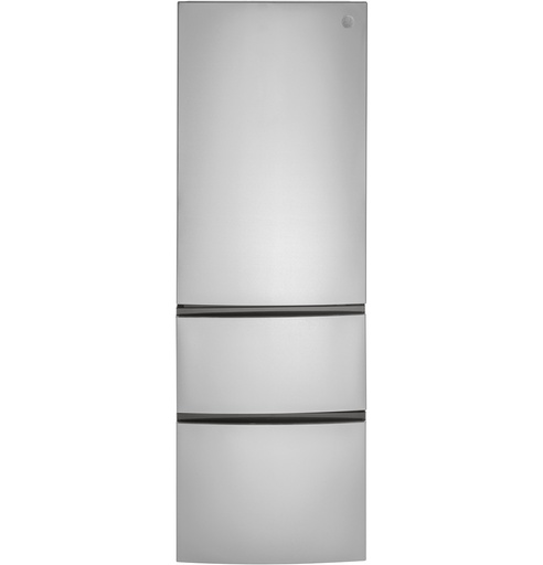 [GLE12HSPSS] GE GLE12HSPSS 24 inch Counter Depth Bottom Freezer Refrigerator with 11.9 Cu. Ft. Capacity, ENERGY STAR Rated, LED Lighting and Temperature Controlled Drawer in Stainless Steel