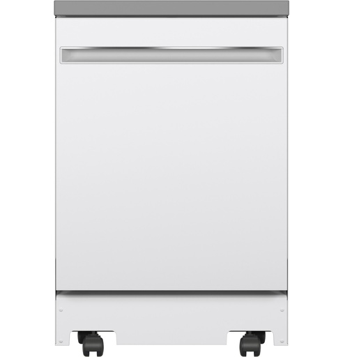 GE GPT225S 24 inch Portable Dishwasher with 12 Place Settings, ENERGY STAR Rated and Sanitize Cycle