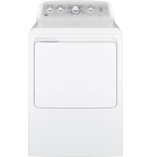 [GTD45GASJWS] GE GTD45GASJWS 27 inch Gas Dryer with 7.2 cu. ft. Capacity, Sensor Dry and Up To 120 ft. Long Venting​ in White