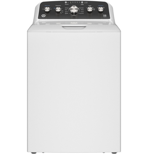 [GTW485ASWWB] GE GTW485ASWWB 27 inch Top Load Washer with 4.5 cu. ft. Capacity, Stainless Steel Basket and True Dual-Action Agitator in White