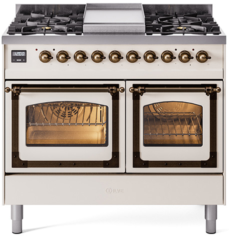 ILVE UND40FNMP Nostalgie II Noblesse 40 inch Dual Fuel Range with 6 Burners