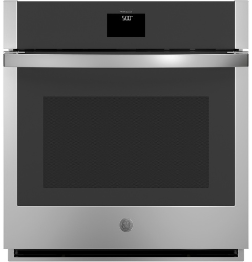 GE JKS5000 27 inch Smart Built-In Convection Single Wall Oven with 4.3 cu. ft. Total Capacity, True European Convection and No Preheat Air Fry