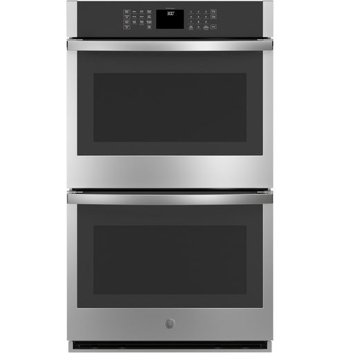 GE JTD3000 30 inch Smart Built-In Double Wall Oven with 10 cu. ft. Total Capacity, Self-Clean with Optional Steam Clean and Hidden Bake Element