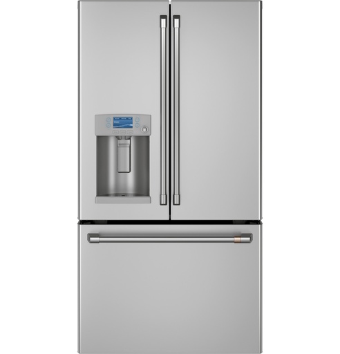 Cafe CFE28TP2MS1 36 inch French-Door Refrigerator with 27.8 Cu. Ft. Capacity, ENERGY STAR Rated, Showcase LED Lighting and Hot Water Dispenser