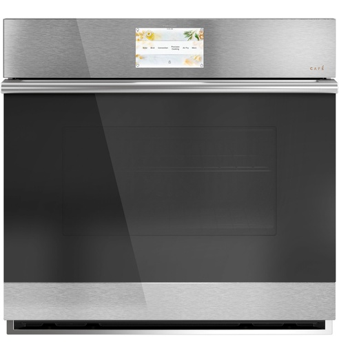 [CTS70DM2NS5] Cafe CTS70DM2NS5 30 inch Smart Single Wall Oven with 5 cu. ft. Capacity, Precision Cooking Modes and Convection in Platinum Glass