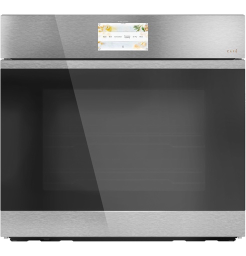 [CTS90DM2NS5] Cafe CTS90DM2NS5 30 inch Smart Single Wall Oven with 5 cu. ft. Capacity, Touchless Open and In-Oven Camera in Platinum Glass