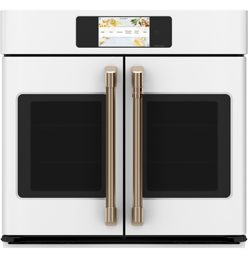 Cafe CTS90FP 30 inch Smart French-Door Single Wall Oven with 5 cu. ft. Capacity, SmartHQ App and Convection