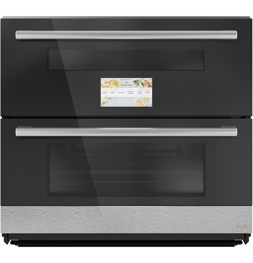 [CTS92DM2NS5] Cafe CTS92DM2NS5 30 inch Duo Smart Double Wall Oven with 5 cu. ft. Total and Convection in Platinum Glass