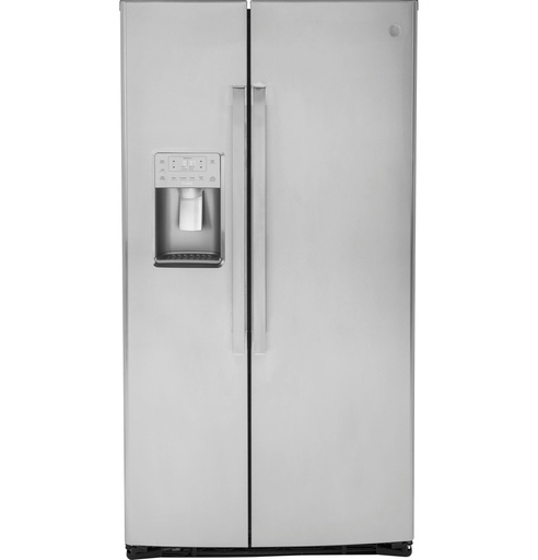 [PSE25KYHFS] GE Profile PSE25KYHFS 36 inch Freestanding Side by Side Refrigerator with 25.3 cu. ft. Capacity, External Dispenser, in Fingerprint Resistant Stainless Steel