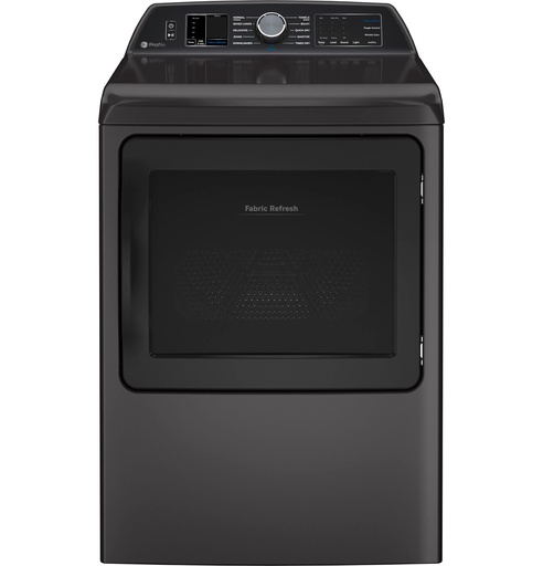 [PTD90EBPTRS] GE Profile PTD90EB 27 inch Smart Electric Dryer with 7.3 cu. ft. Capacity, Long Vent, Aluminized Alloy Drum, Fabric Refresh, Steam, Washer Link, Sanitize Cycle