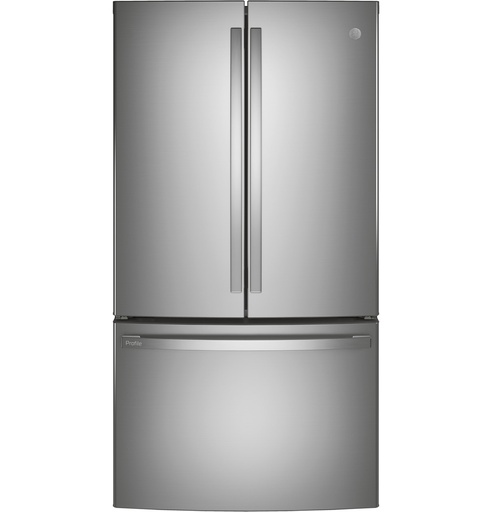 [PWE23KYNFS] GE Profile PWE23KYNFS 36 inch Counter-Depth French Door Refrigerator with 23.1 cu. ft. Capacity, and Internal Water Dispenser in Fingerprint Resistant Stainless Steel