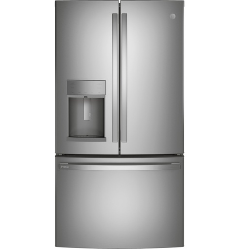 GE Profile PYE22K 36 inch Counter-Depth French Door Refrigerator with 22.1 cu. ft. Capacity, Hands-Free Autofill, TwinChill Evaporators, ADA Compliant, Energy Star