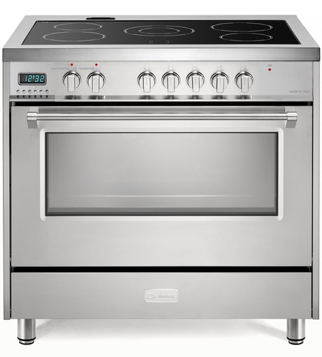 Verona VDFSEE365 36 inch Designer Series Freestanding Electric Range with 5 Elements, 5 cu. ft. Total Oven Capacity and European Convection