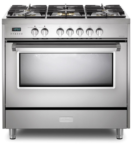 Verona VDFSGE365 36 inch Designer Series Freestanding Dual Fuel Range with 5 Sealed Burners, 5 cu. ft. Oven Capacity and Convection