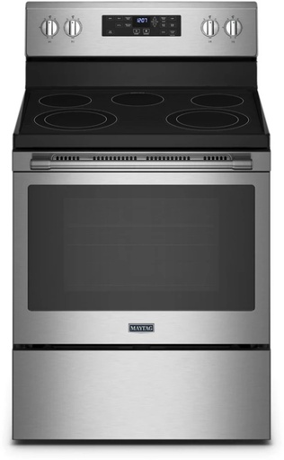 [MER7700LZ] Maytag MER7700LZ 30 inch Freestanding Electric Range with 5 Elements, 5.3 cu. ft. Oven Capacity, Air Fry, Self Clean in Fingerprint Resistant Stainless Steel