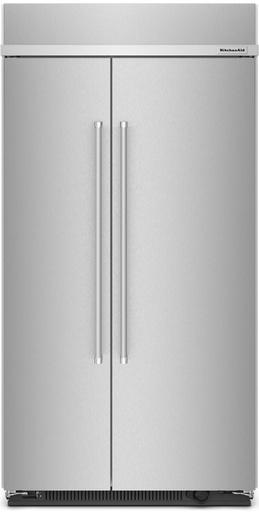 KitchenAid KBSN702M 42 inch Built-in Side-By-Side Refrigerator with 25.5 cu. ft. Capacity, Under-Shelf Prep Zone and ExtendFresh Plus Temperature Management System 