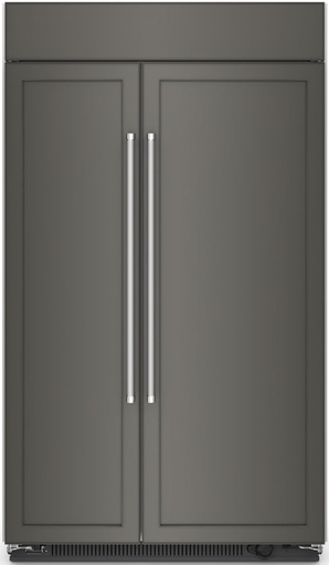 KitchenAid KBSN708M 48 inch Built-in Side-By-Side Refrigerator with 30 cu. ft. Capacity, Under-Shelf Prep Zone and ExtendFresh Plus Temperature Management System