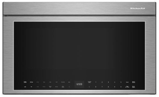 KitchenAid KMMF730P 30 inch Smart Over-The-Range Microwave with 1.1 cu. ft. Capacity, Air Fry, 400 CFM, Infrared Sensor Modes