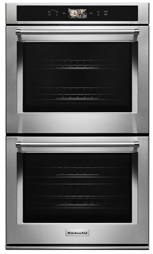 KitchenAid KODE900H 30 inch Smart Built-In Double Wall Oven with 10 cu. ft. Total Capacity, True Convection, Self-Cleaning and Powered Attachments