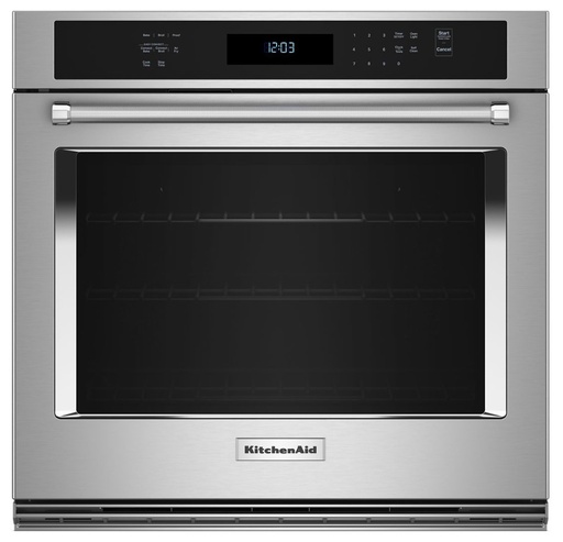 KitchenAid KOES527P 27 inch Built-In Single Wall Oven with 4.3 cu. ft. Total Capacity, Air Fry Mode and Even-Heat True Convection