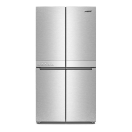 [KRQC506MPS] KitchenAid KRQC506MPS 36 inch Counter-Depth 4-Door French Door Refrigerator with 19.4 cu. ft. Capacity, Custom Freeze Zone and ExtendFresh Temperature Management System in Stainless Steel with PrintShield Finish