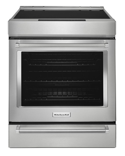 [KSIS730PSS] KitchenAid KSIS730PSS 30 inch Slide-In Induction Range with 4 Elements, 6.4 Cu. Ft. Capacity, Even-Heat True Convection, Air Fry, ADA Compliant, in Stainless Steel