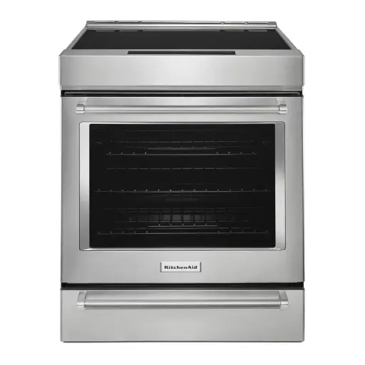 [KSIS730PSS] KitchenAid KSIS730PSS 30 inch Slide-In Induction Range with 4 Elements, 6.4 Cu. Ft. Capacity, Even-Heat True Convection, Air Fry, ADA Compliant, in Stainless Steel