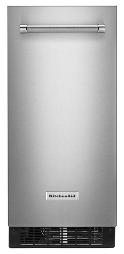 KitchenAid KUIX535H 15 inch Automatic Ice Maker with Clear Ice, up to 50 lb Daily Production, 25 lbs. Storage Capacity and Built-In Drain Pump System