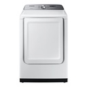 Samsung DVG50R5200W 27 inch Front Load Gas Dryer with 7.4 cu. ft. Capacity, 10 Drying Cycles, Sensor Dry and Smart Care in White