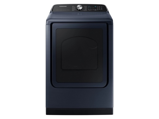 [DVE54CG7150D] Samsung DVE54CG7150D 27 inch Smart Electric Dryer with 7.4 cu. ft. Capacity, Pet Care Dry, Steam Sanitize+, Sensor Dry, Interior Drum Light and Reversible Door in Brushed Navy