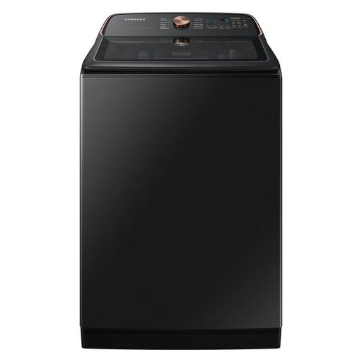 [WA54CG7550AV] Samsung WA54CG7550AV 28 inch Smart Top Load Washer with 5.4 cu. ft. Capacity, Pet Care Solution, Super Speed Wash, Active WaterJet and Deep Fill in Brushed Black