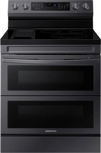 Samsung NE63A6751S 30 inch Smart Freestanding Electric Range with 5 Elements, 6.3 cu. ft. Capacity, No Preheat Air Fry, Griddle and Flex Duo Oven